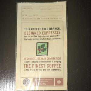 Starbucks Coffee Heritage Card with Green and Red Design